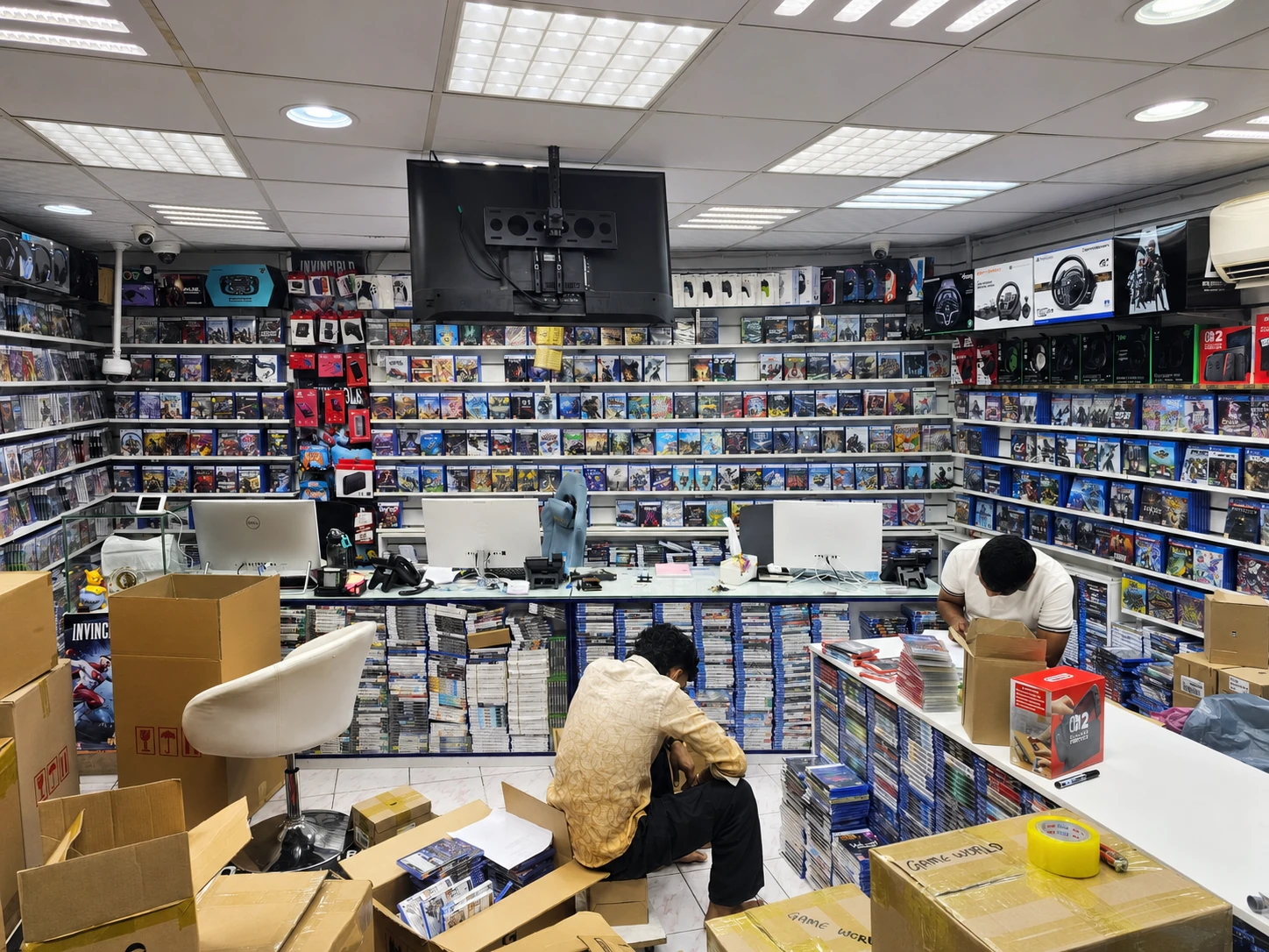Inside Al Mansoora Electronics Gold Souq