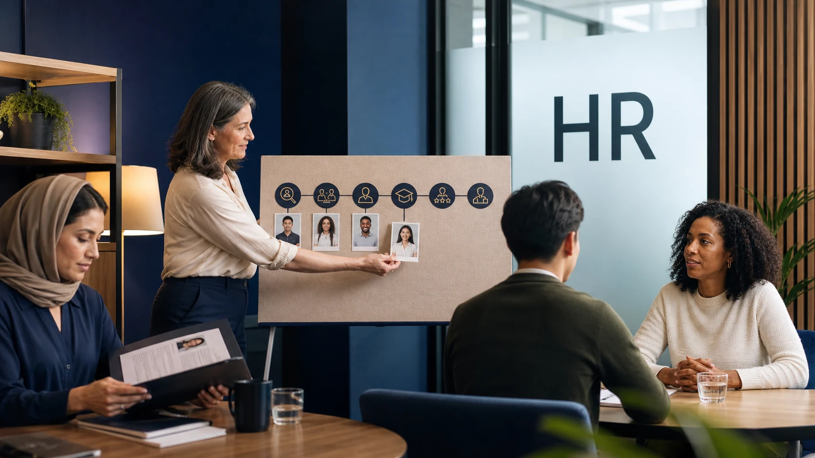 HR consultancy team connecting recruitment, talent strategy and workforce development